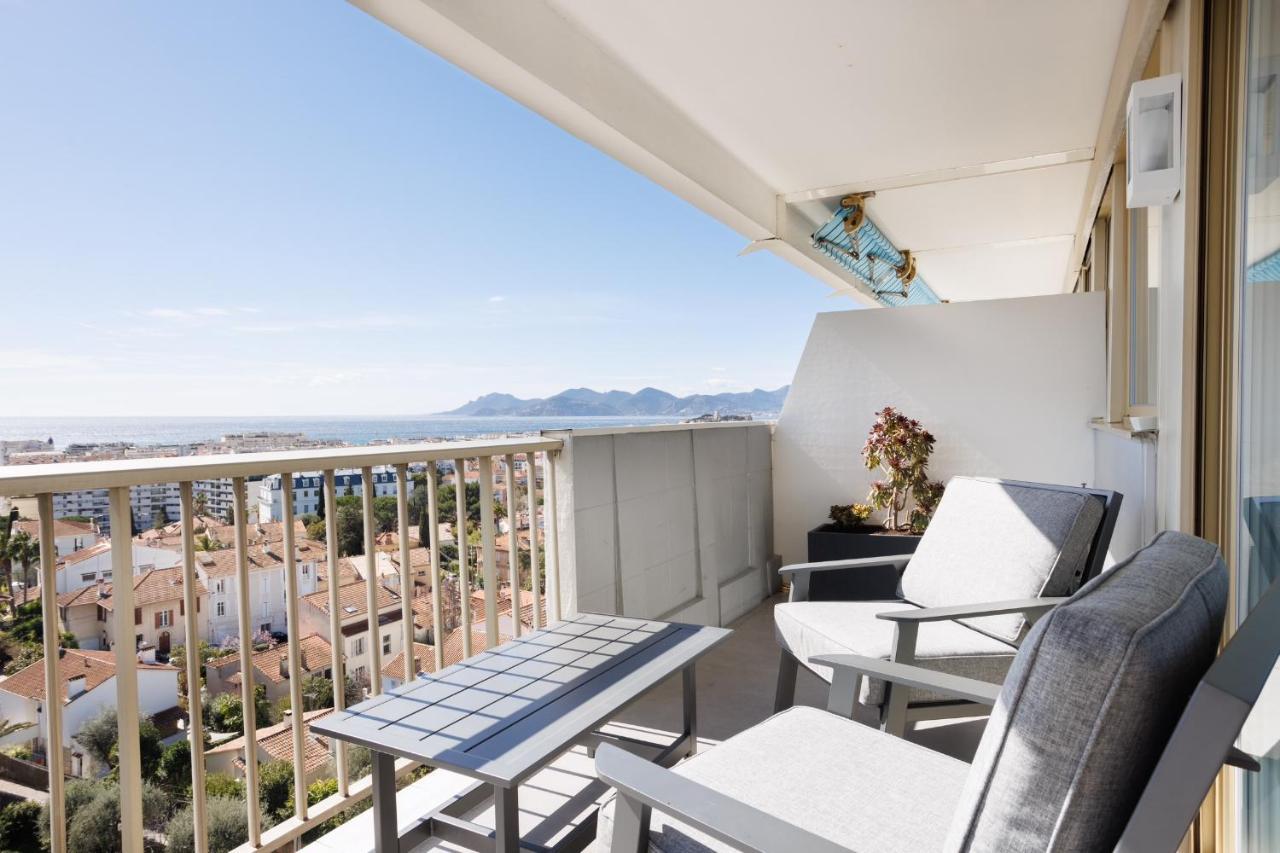 Cannes Panorama - Piscine, Vue Mer, Parking, Clim Esterno foto