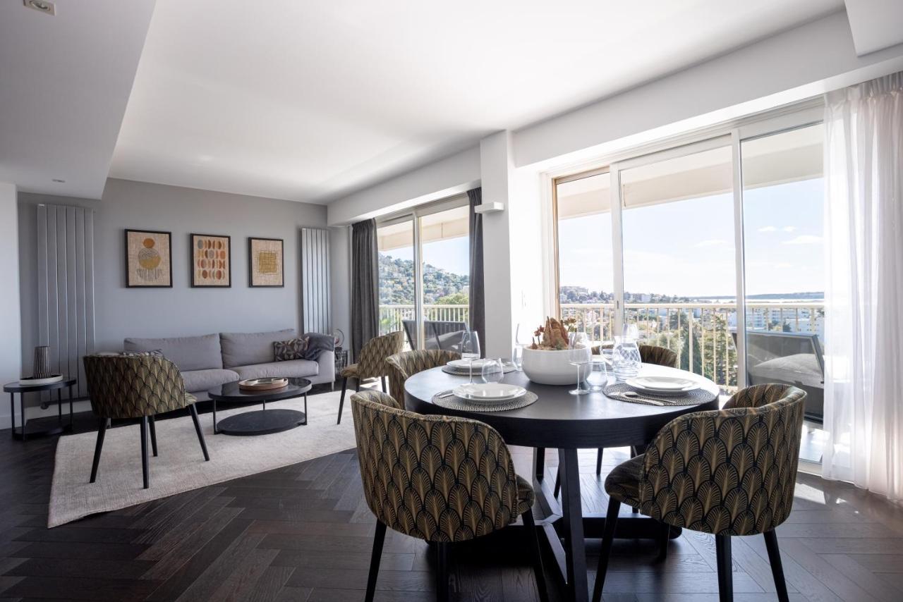 Cannes Panorama - Piscine, Vue Mer, Parking, Clim Esterno foto