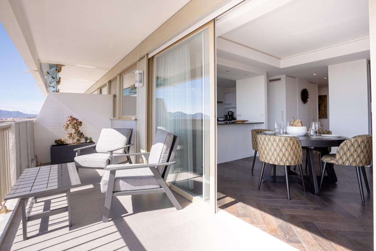 Cannes Panorama - Piscine, Vue Mer, Parking, Clim Esterno foto