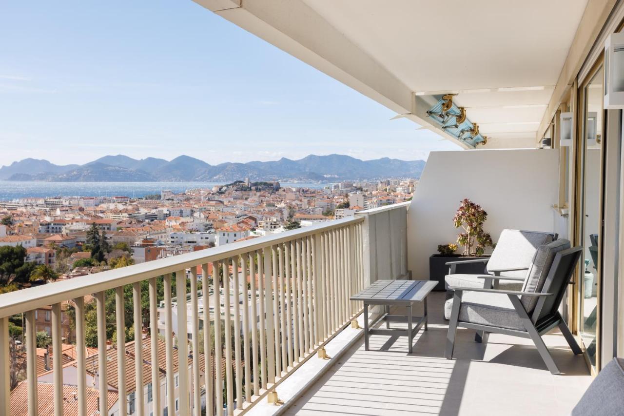 Cannes Panorama - Piscine, Vue Mer, Parking, Clim Esterno foto
